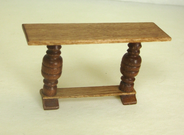Half Inch Scale Hall or Library Table, Cherry
